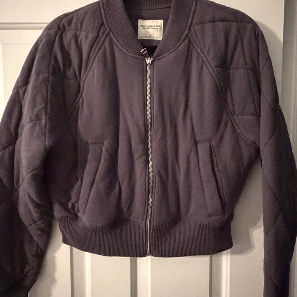 Abercrombie & Fitch Charcoal Bomber Jacket